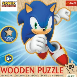 Puzzle drewniane Sonic 50 el. Radosny Sonic