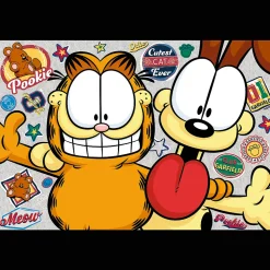 Puzzle Garfield 4 x 250 el. Garfield nie lubi poniedziałków