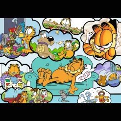 Puzzle Garfield 4 x 250 el. Garfield nie lubi poniedziałków