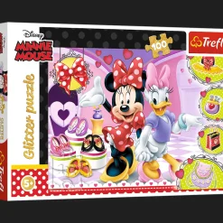Puzzle Glitter Disney Minnie 100 el. Minnie i błyskotki