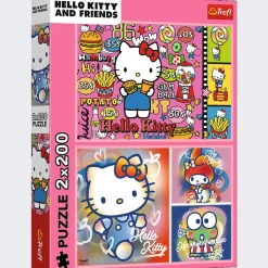 Puzzle Hello Kitty 2 x 200 el. Hello Kitty i przyjaciele