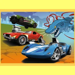 Puzzle Hot Wheels 4w1 Pojazdy Hot Wheels