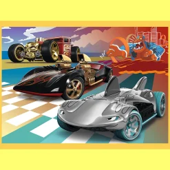 Puzzle Hot Wheels 4w1 Pojazdy Hot Wheels
