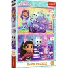 Puzzle Koci Domek Gabi 2 x 24 el. Zabawy z Gabby