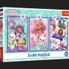 Puzzle Koci Domek Gabi 3 x 80 el. Kolorowe dni Gabby