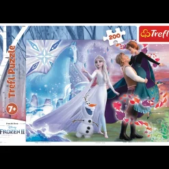 Puzzle Kraina Lodu 200 el. Magiczny świat sióstr