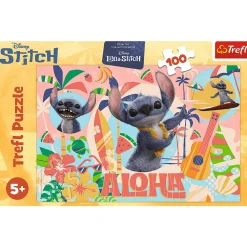 Puzzle Lilo & Stitch 100 el. Stitch i przyjaciele w akcji