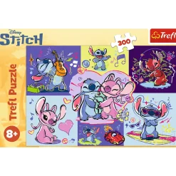 Puzzle Lilo & Stitch 300 el. Zakręcony Stitch