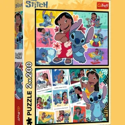 Puzzle Lilo & Stitch 2 x 200 el. Wesołe życie Stitcha