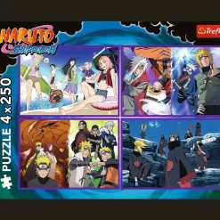 Puzzle Naruto Shippuden 4 x 250 el. Przygody Naruto Uzumaki