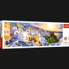 Puzzle panoramiczne 1000 el. Zachód słońca na Santorini, Grecja