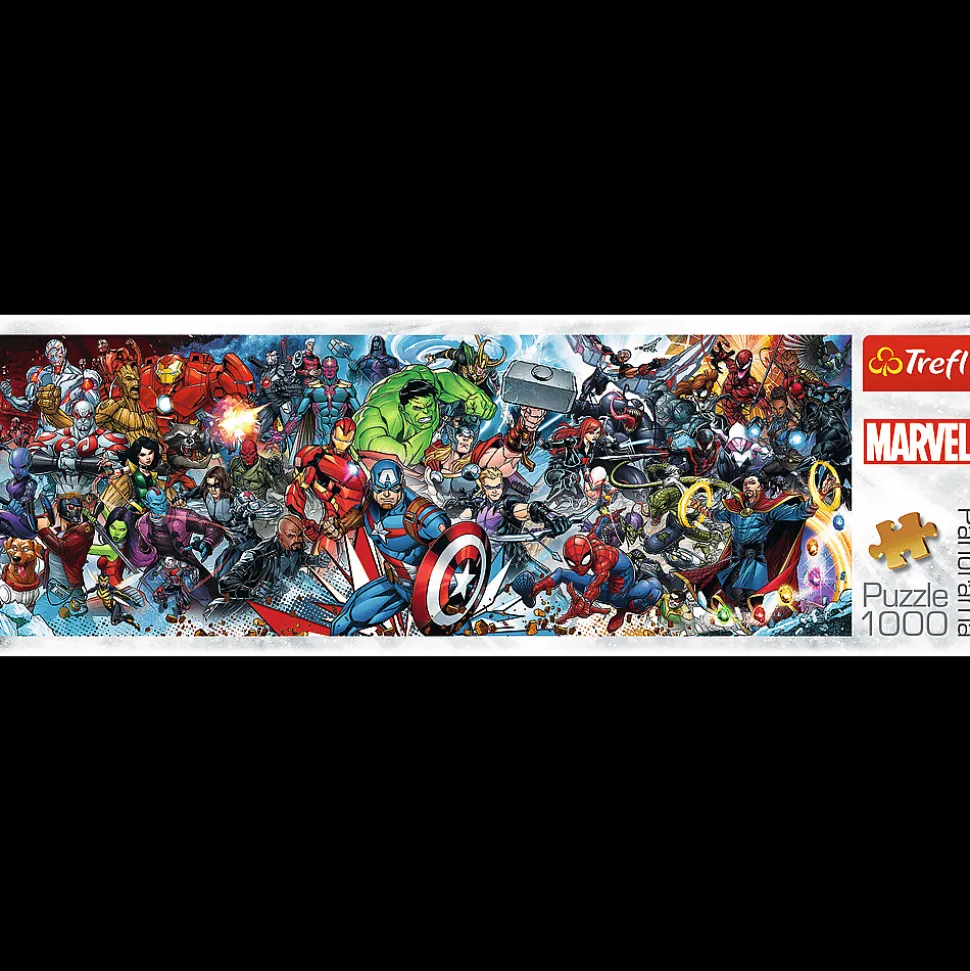 Puzzle panoramiczne Disney 1000 el. Dołącz do Uniwersum Marvela