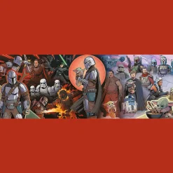 Puzzle panoramiczne Star Wars 1000 el. Przygody Mandaloriana