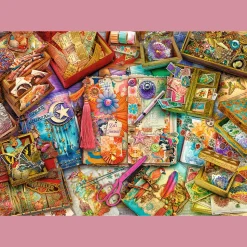 Puzzle Premium Plus Quality 1000 el. Tea Time: Biurko pełne inspiracji