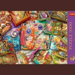 Puzzle Premium Plus Quality 1000 el. Tea Time: Biurko pełne inspiracji