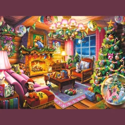 Puzzle Premium Plus Quality Disney 1000 el. Świąteczna chatka Disney