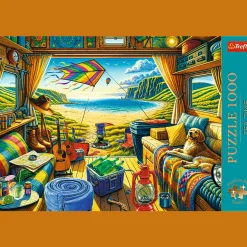 Puzzle Premium Plus Quality 1000 el. Tea Time: Kamperem w podróży