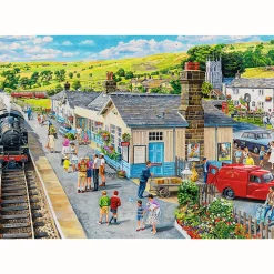 Puzzle Premium Plus Quality 1000 el. Tea Time: Dworzec kolejowy