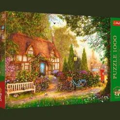 Puzzle Premium Plus Quality 1000 el. Tea Time: Domek pod strzechą