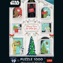 Puzzle Premium Plus Quality Star Wars 1000 el. Niech Moc Świąt Będzie z Tobą