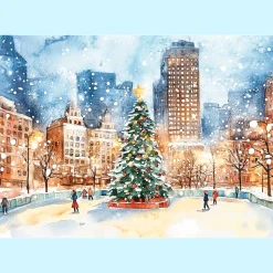 Puzzle Premium Plus Quality 1000 el. Central Park Winter Wonderland