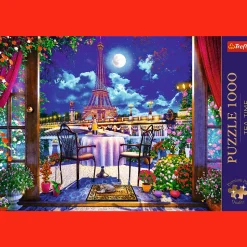 Puzzle Premium Plus Quality 1000 el. Tea Time: Paryż w blasku księżyca