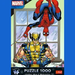 Puzzle Premium Plus Quality Marvel 1000 el. Spider-Man & Wolverine: Święta