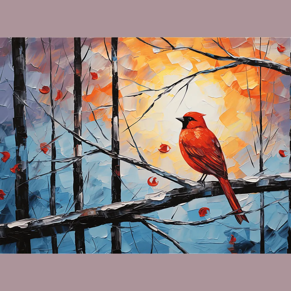 Puzzle Premium Plus Quality 1000 el. Peaceful Cardinal