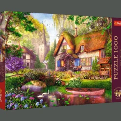 Puzzle Premium Plus Quality 1000 el. Tea Time: Urocza chatka w lesie