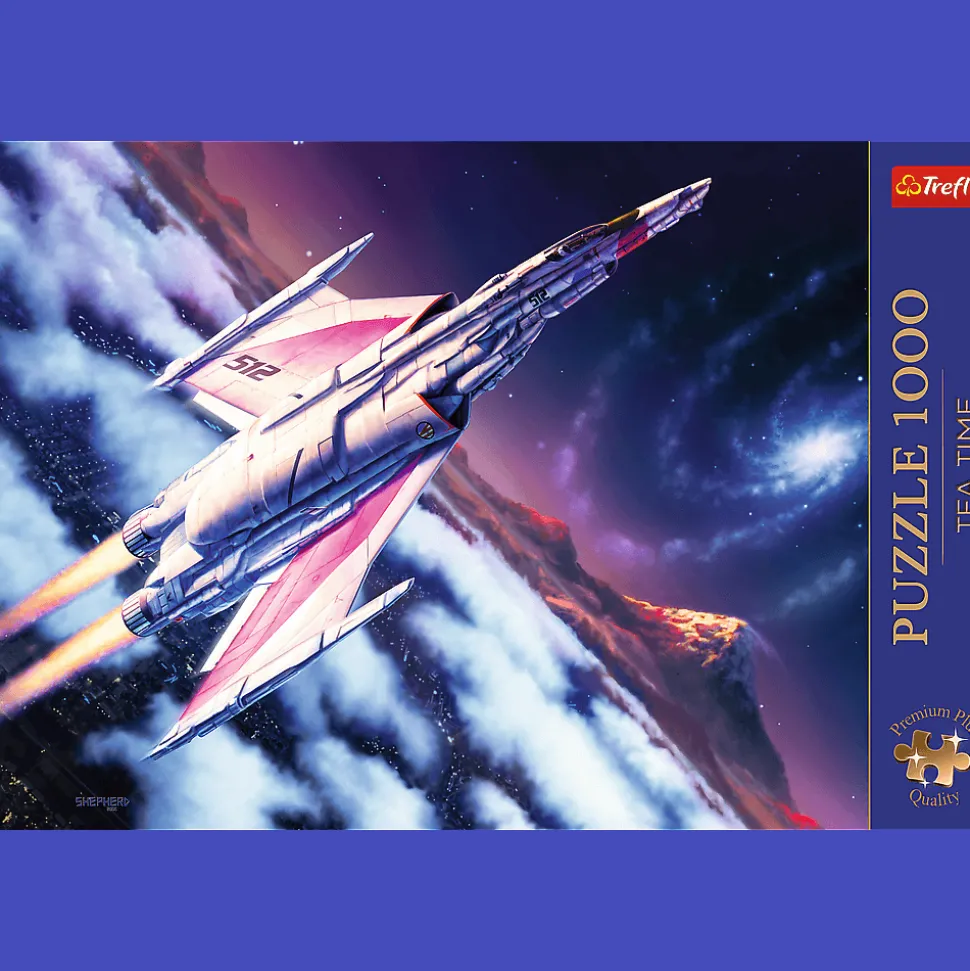 Puzzle Premium Plus Quality 1000 el. Tea Time: Lot w kosmos