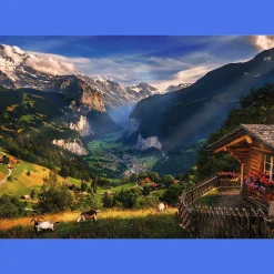 Puzzle Premium Plus Quality 1000 el. Photo Odyssey: Dolina Lauterbrunnen, Szwajcaria