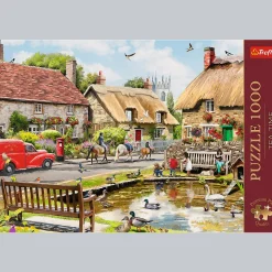 Puzzle Premium Plus Quality 1000 el. Tea Time: Lato w miasteczku
