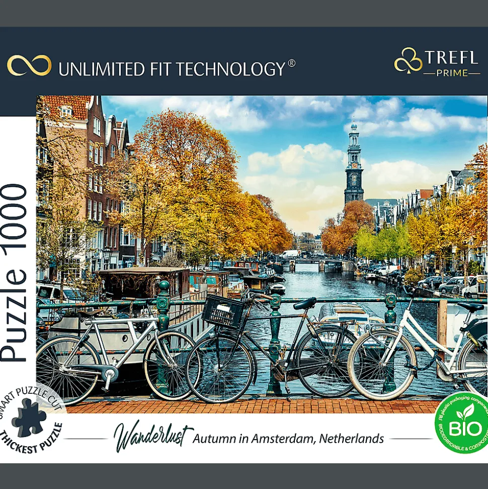 Puzzle Prime 1000 el. Autumn in Amsterdam, Netherlands