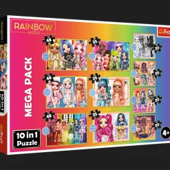 Puzzle Rainbow High 10w1 Kolekcja modnych laleczek