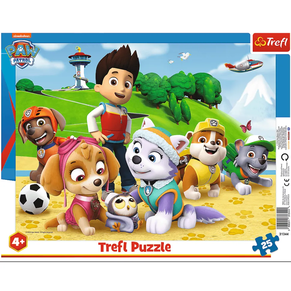 Puzzle ramkowe Psi Patrol 25 el. Psi Patrol na tropie