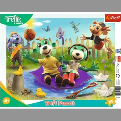 Puzzle ramkowe Rodzina Treflików 25 el. Pomysłowe Trefliki