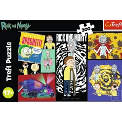 Puzzle Rick i Morty 300 el. Dziwne miejsce w galaktyce