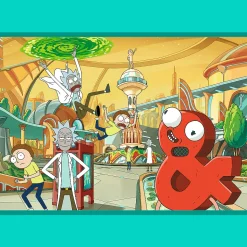 Puzzle Rick i Morty 4 x 250 el. Zakręcony świat Ricka i Morty'ego