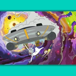 Puzzle Rick i Morty 4 x 250 el. Zakręcony świat Ricka i Morty'ego