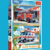 Puzzle Rodzina Treflików 2 x 24 el. Wóz strażacki i karetka