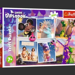 Puzzle Smok Diplodok 200 el. Przygody Smoka Diplodoka