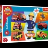 Puzzle Strażak Sam 100 el. Pojazdy Strażaka Sama
