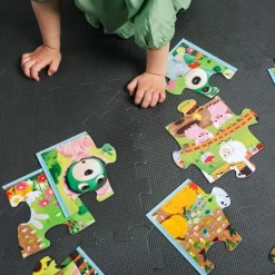 Puzzle Super Giant Bobaski i miś 15 el. Bobaski w ZOO