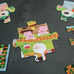 Puzzle Super Giant Bobaski i miś 15 el. Bobaski w ZOO