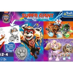 Puzzle Super Giant Psi Patrol 15 el. Wspaniała drużyna