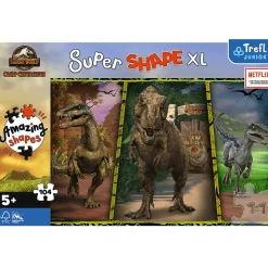 Puzzle Super Shape XL Jurassic World 104 el. Kolorowe dinozaury