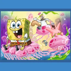 Puzzle 4w1 - Podwodne życie SpongeBoba