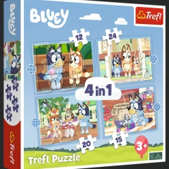 Puzzle 4w1 Bluey i jej świat