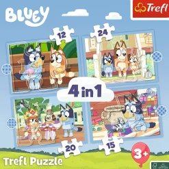 Puzzle 4w1 Bluey i jej świat