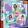 Puzzle 3w1 Gabby's Dollhouse, Aktywności Gabby